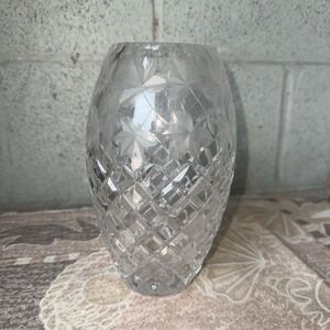 Hawkes Brilliant cut crystal Maple Leaf Vase
